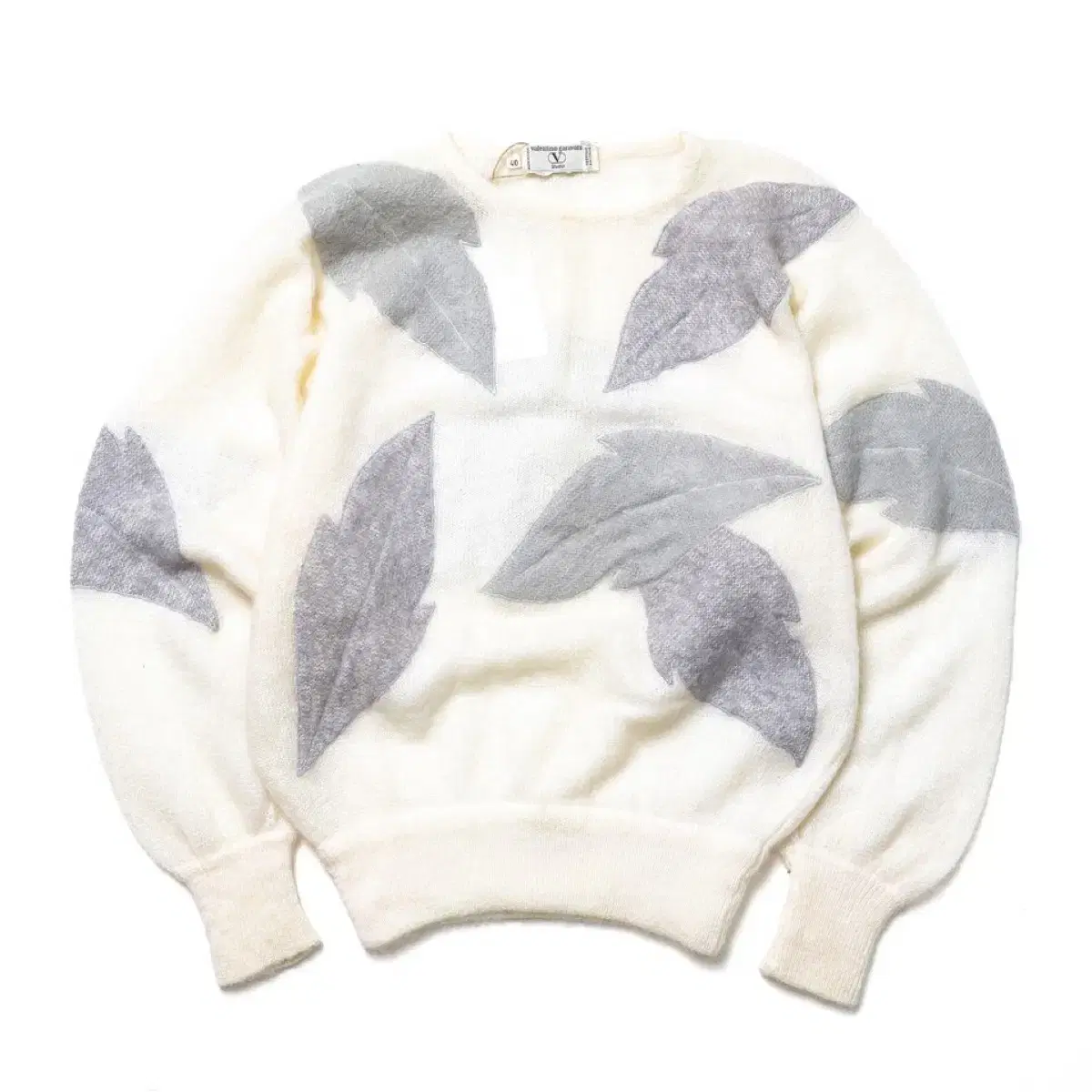 발렌티노 Leaf Embroidered Sweater